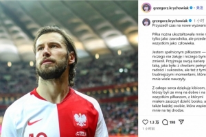 35岁波兰后腰克里乔维亚克官宣退役：作为球员，我已了无遗憾